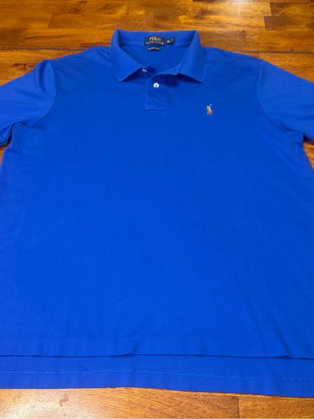 Polo Ralph Lauren Pima Soft Touch Polo Shirt Men XL Blue
